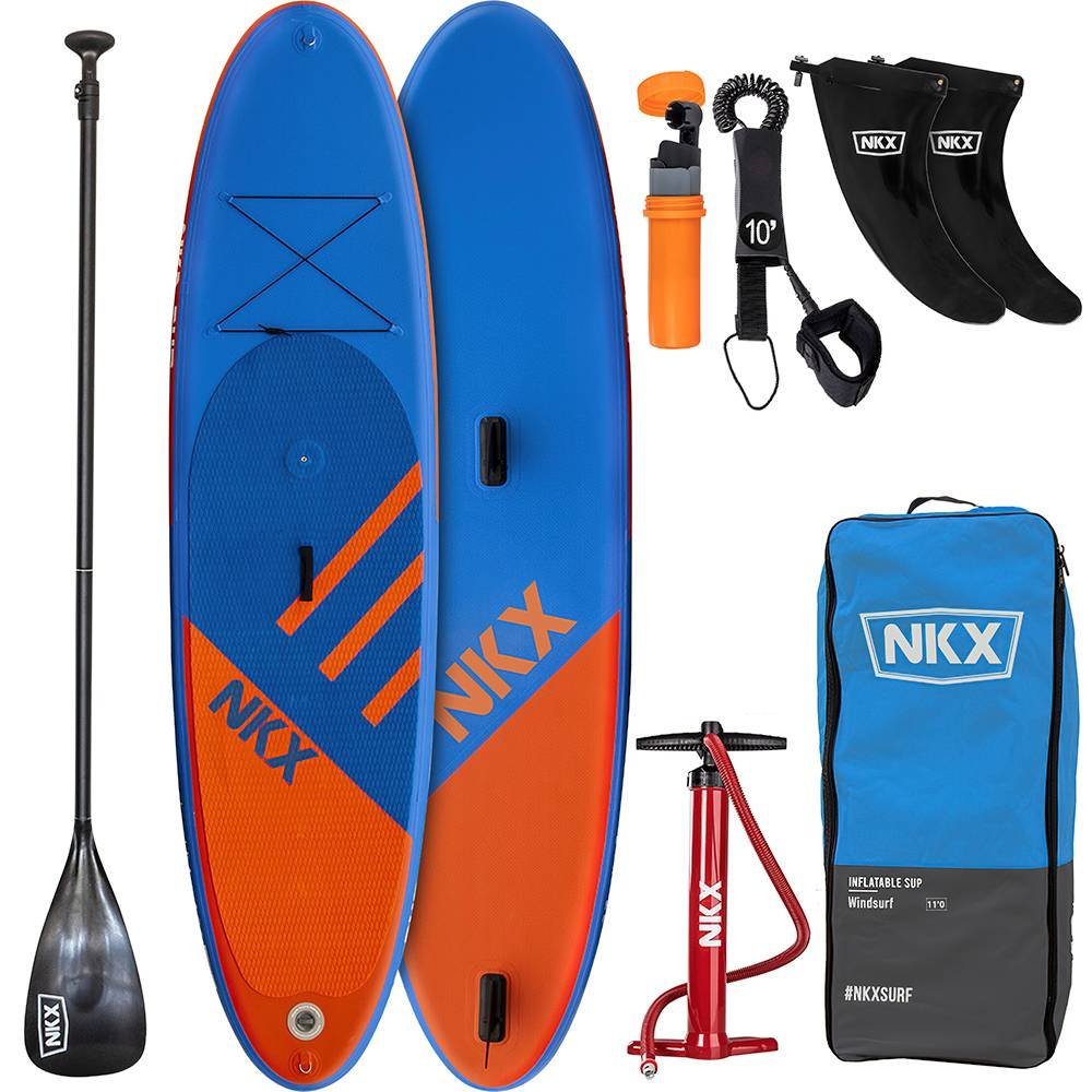 SUP dēlis NKX Windsurf Blue Orange Wind 11'0 (Iespējams pievienot buru)