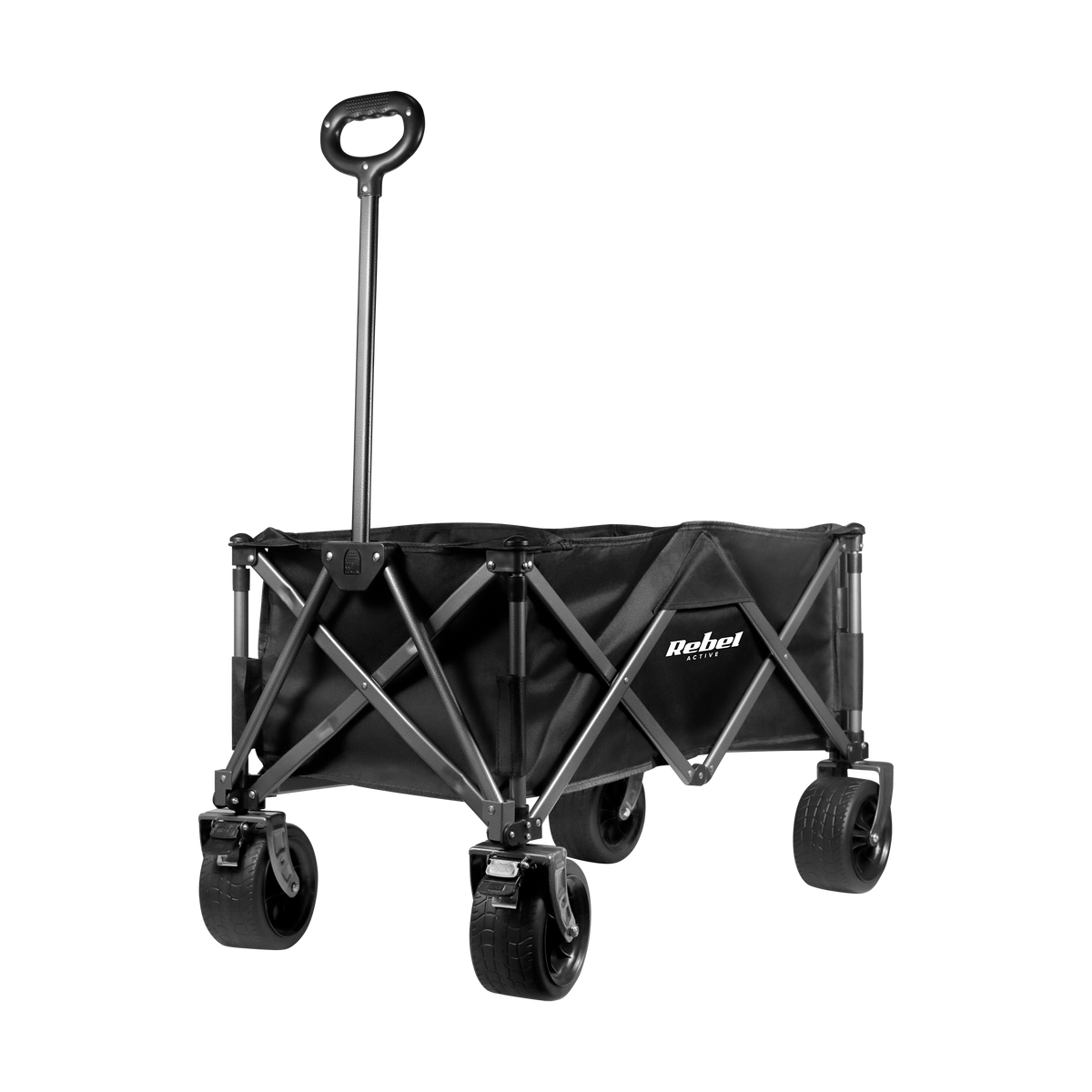 Tūristu pludmales rati, salokāmi uz iekšu, 150L, ​​100kg, Rebel Active