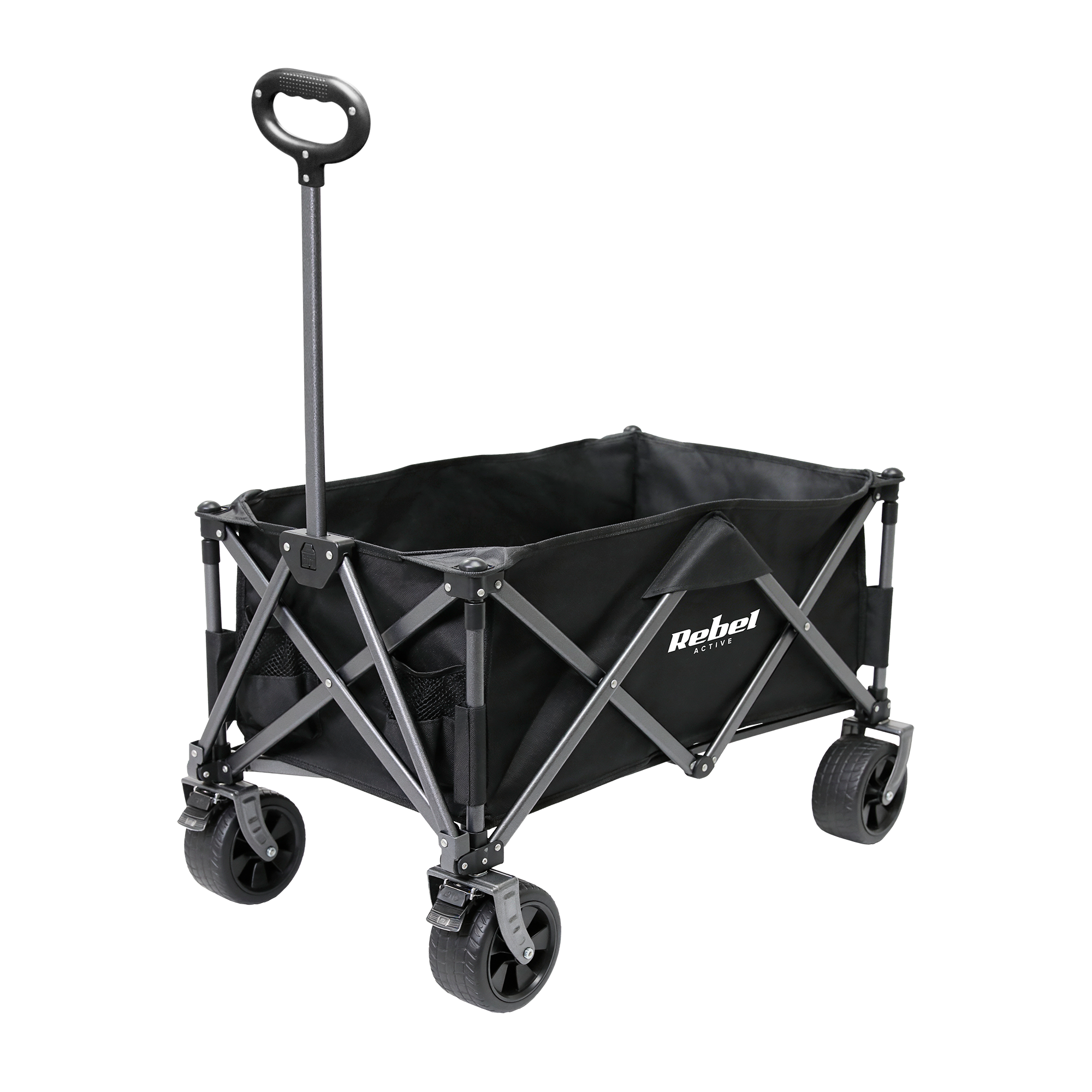 Tūristu pludmales rati, salokāmi uz iekšu, 150L, ​​100kg, Rebel Active