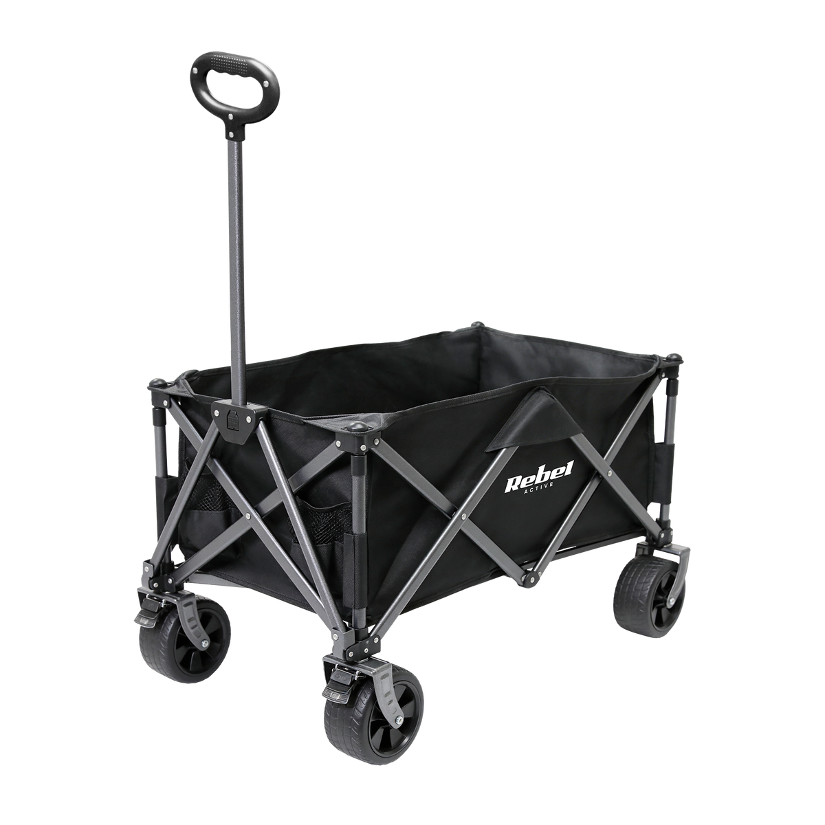 Tūristu pludmales rati, salokāmi uz iekšu, 150L, ​​100kg, Rebel Active