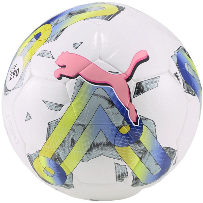 Futbola bumba Puma Orbita 5 Hybrid Lite balti zaļa rozā 290 83785 01 - 3