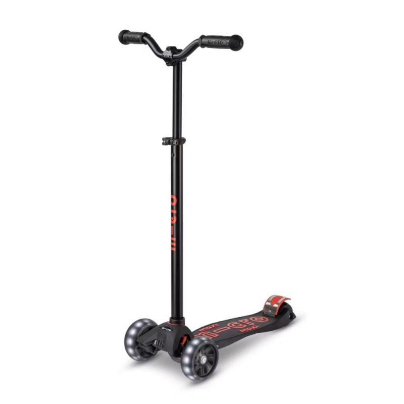 Maxi Micro Deluxe Pro LED Skrejritenis Black Red