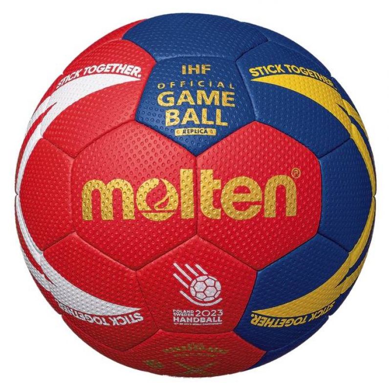 Handbola bumba Molten official replica World Championship Poland/Sweden 2023 H3X3350-M3Z