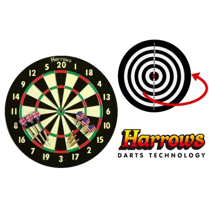 Harrows Champion ģimenes papīra šautriņu spēle, divpusēja HS-TNK-000013077