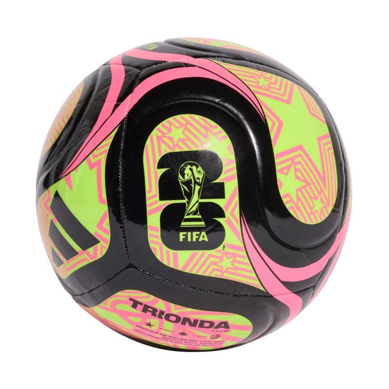 adidas Pasaules kausa 26. gada izcīņas futbola bumba Trionda Club, melna, rozā un zaļa JD8053 - 5