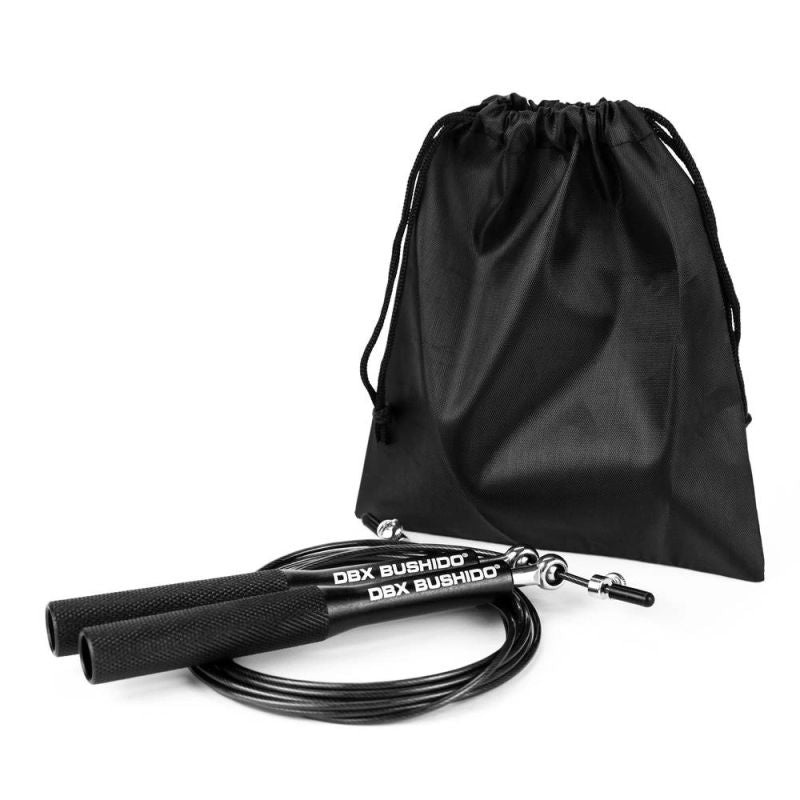 Alumīnija lecamaukla ar tērauda trosi DBX Pro Black + pārvalks