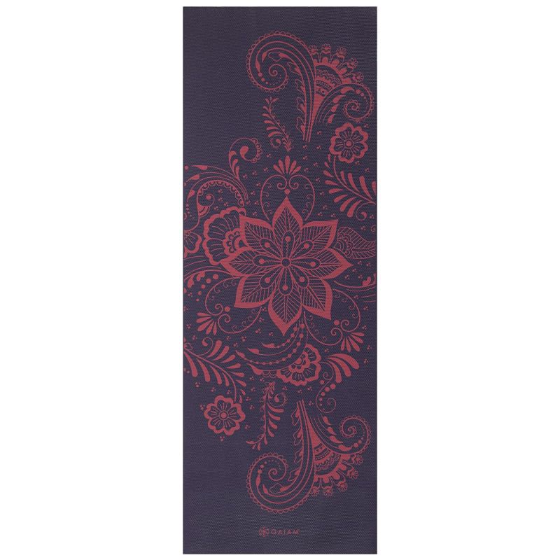 Gaiam Premium Auabergine Swirl 6mm 62892 Vingrošanas paklājiņš