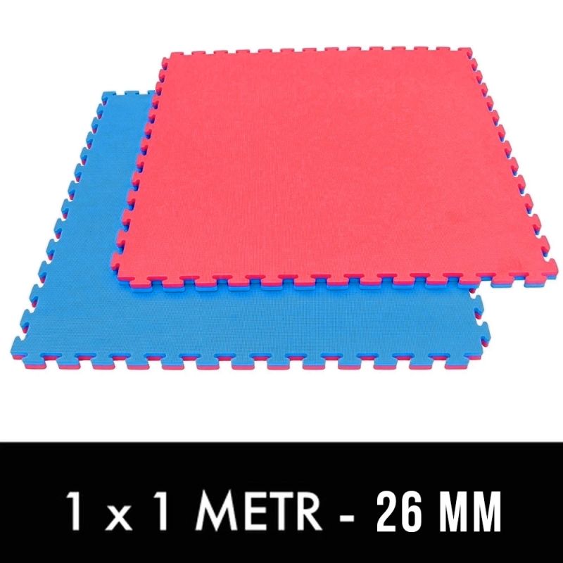 Vingrošanas paklājiņš ar drošības sertifikātu - Puzle 1x1m - Tatami 26mm