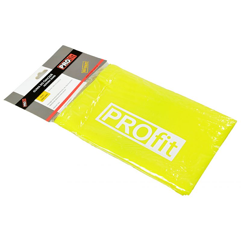 Pretestības gumija PROFIT LONG LIGHT 200x15x0,35cm yellow DK 2227