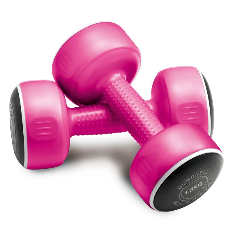 Hanteles Body Sculpture SMART 2x1,5 kg BW 108 rozā