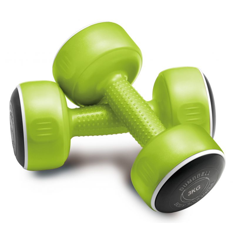 Hanteles Body Sculpture SMART 2x3 kg BW 108 zaļa