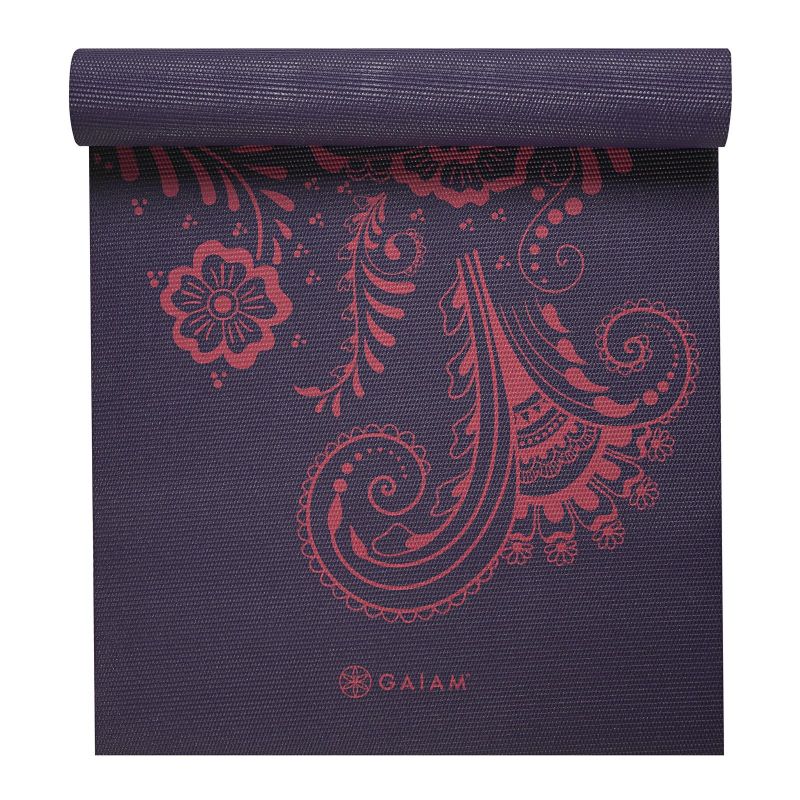 Gaiam Premium Auabergine Swirl 6mm 62892 Vingrošanas paklājiņš