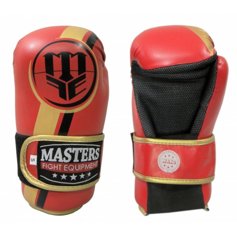 Atvērtie cimdi ROSM-MASTERS (WAKO APPROVED) 01559-02M - czerwony+M