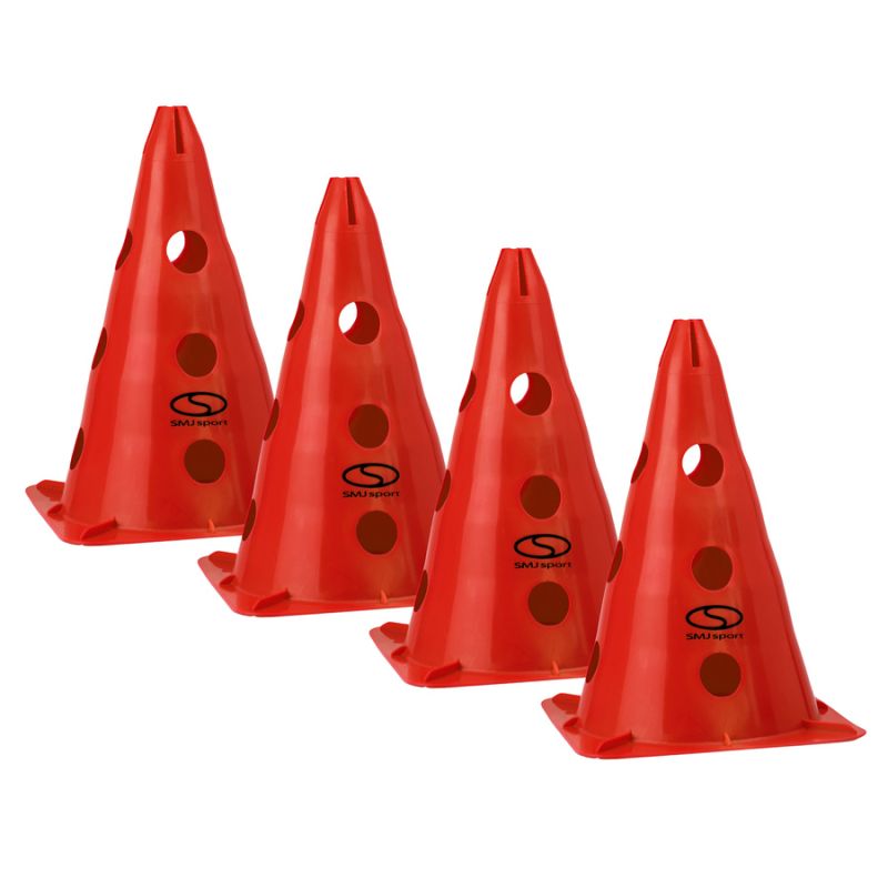 Komplektā 4 mācību konusi - 30 cm sarkans / PT4-13H-R