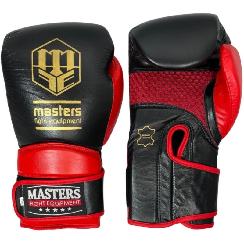 RBT-PRO-TRAIN Boksa cimdi 12 oz - czarno - czerwone