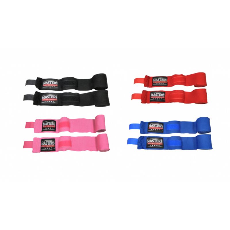 Boksa pārsēji Elastic boxing bandage Masters - BBE-3 1306-02 - czarny