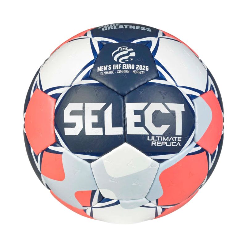 Select Ultimate Euro Man 0 v26 replika handbola balts, tumši zils, oranžs 13593