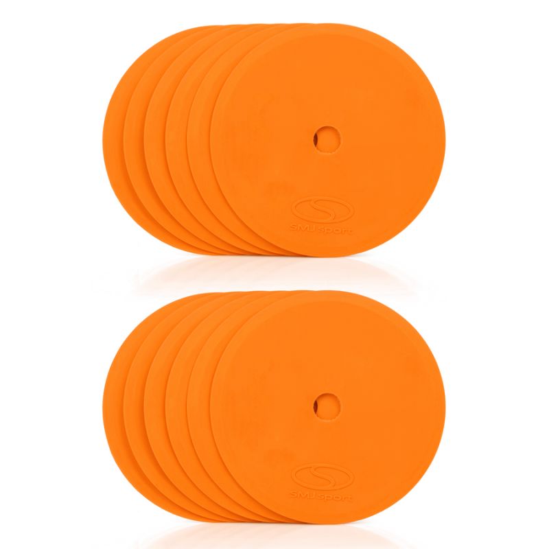 Plakanie lauka marķieri - apaļi 15 cm - 12x oranži SMJ sport ZPO-O