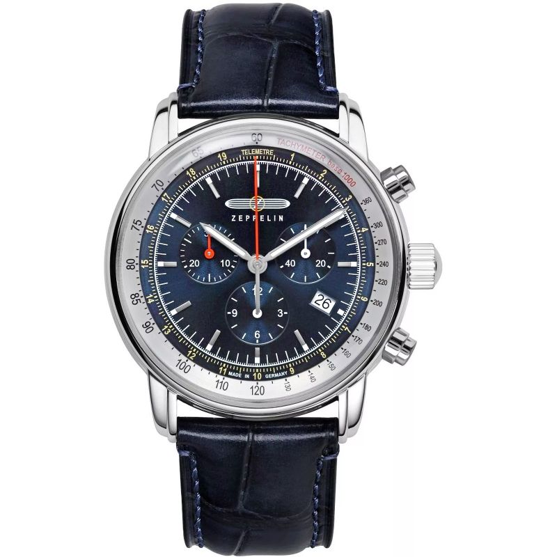 Men's Watch ZEPPELIN LZ14 Marine Chronograph 8888-3 + BOX