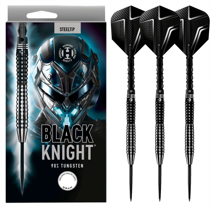 Harrows Black Knight 90% tērauda uzgaļa šautriņas - 22 g