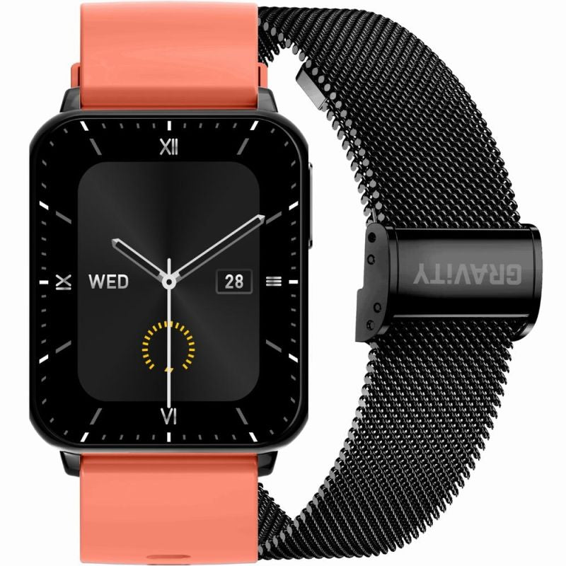 Smartwatch Gravity Red Black 2 Straps GT17-10