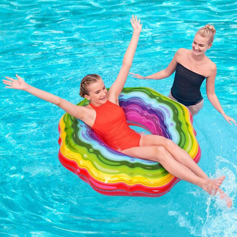 Bestway Rainbow 115cm 36163 7463 peldēšanas ritenis