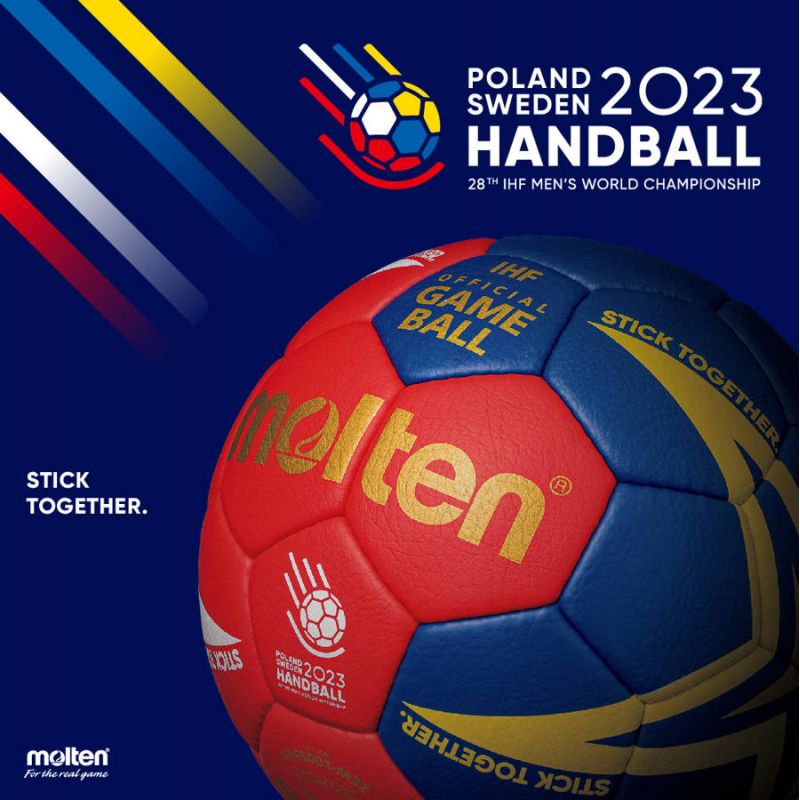 Handbola bumba Molten - Official, match - 2023 H3X5001-M3Z