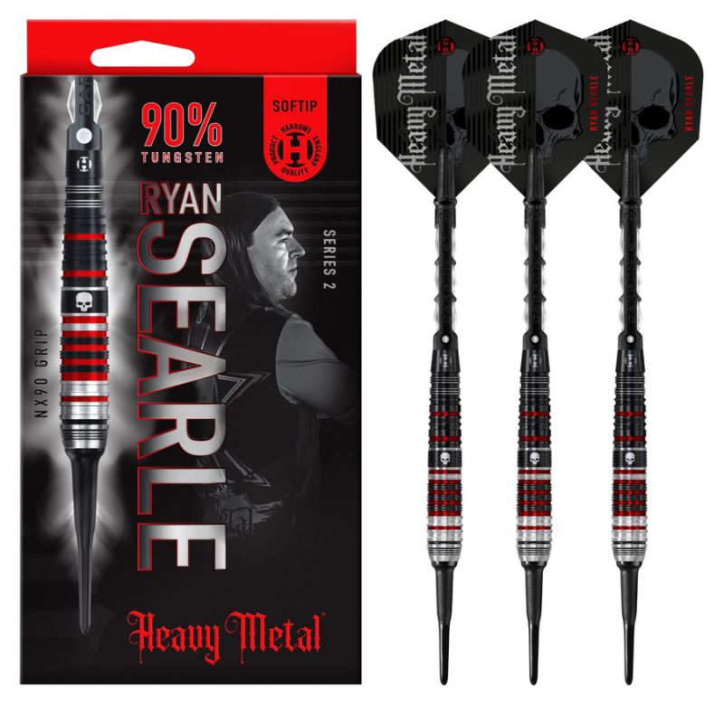 Šautriņas Harrows Heavy Metal Ryan Searle 2 90% mīkstās - 20 g