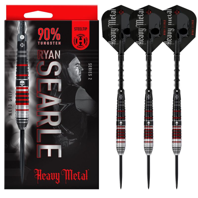 Harrows Heavy Metal Ryan Searle 2 90% tērauda uzgaļa šautriņas - 30 g