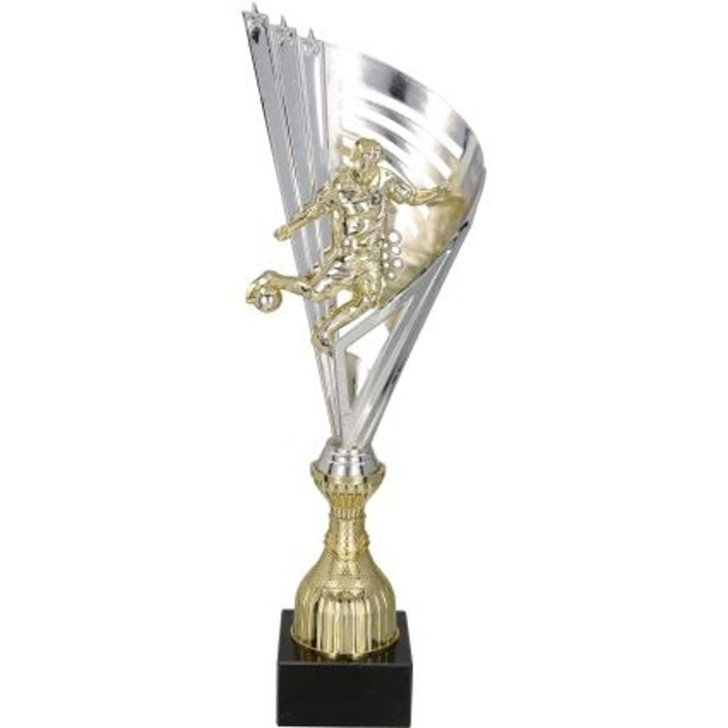 Silver and gold plastic cup TM 7149B
