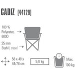 High Peak Cadiz 44129 saliekamais krēsls