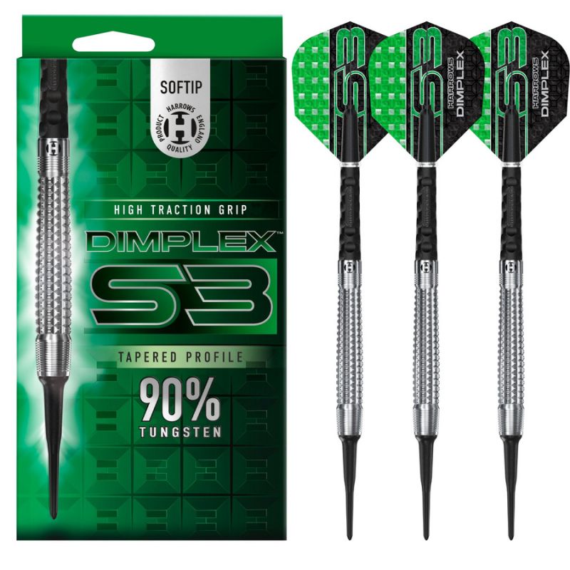 Šautriņas Harrows Dimplex S3 Tapered 90% mīkstas - 20 g