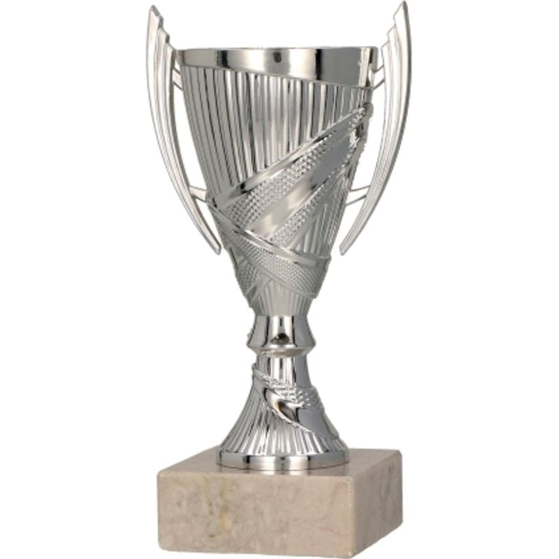 Silver plastic cup 9082/S