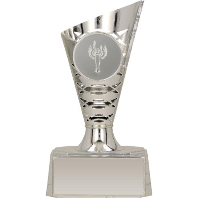 Silver plastic cup STORO