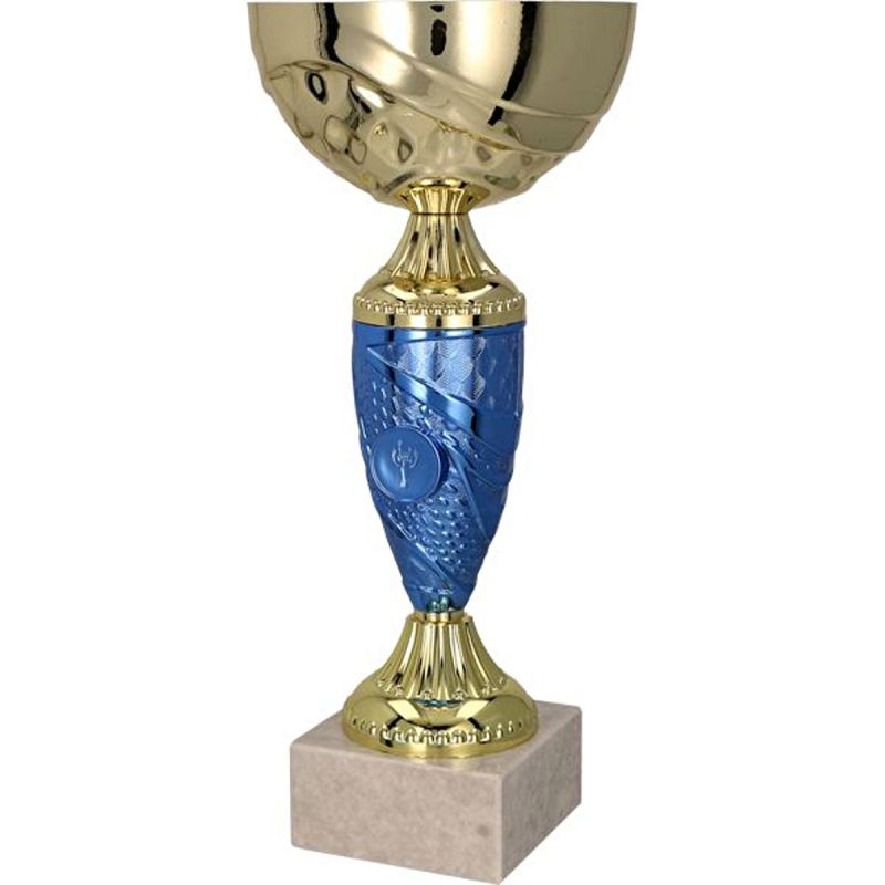 Gold and blue metāla kauss TM 9058G