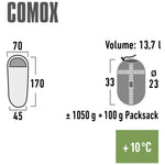 High Peak Comox guļammaiss 170x70x45 cm pa kreisi 23045