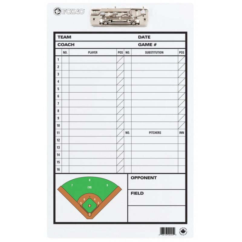 FOX40 Baseball Coaching Board