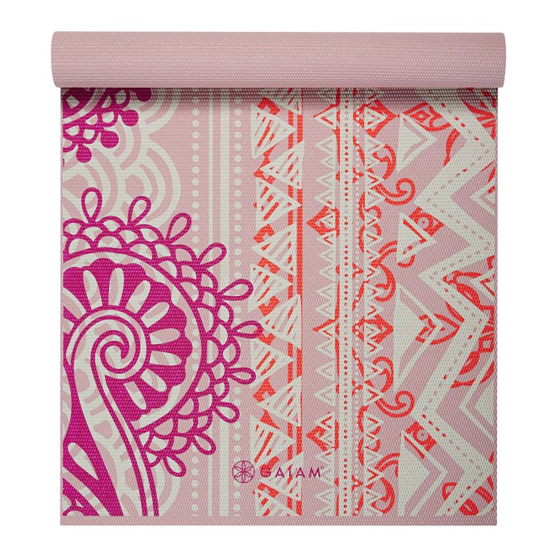 Vingrošanas paklājiņš Gaiam Bohemian Rose 4 mm 63413