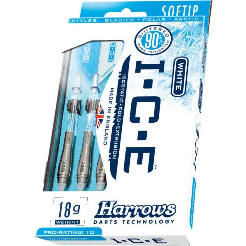 Šautriņas Harrows Ice 90% Softip HS-TNK-000013125 - Frost