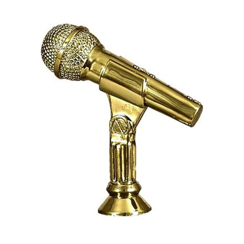 Plastic microphone figurine F174/G
