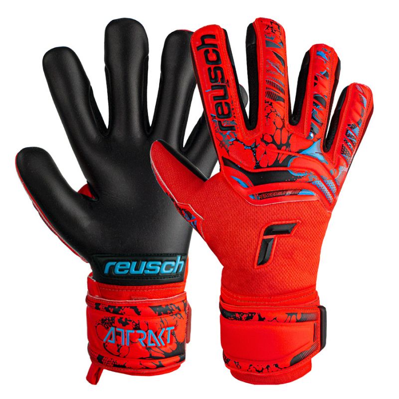 Reusch Attrakt Grip Evolution Finger Support Jr cimdi 53 72 820 3333 - 5