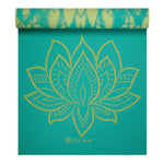 Double-sided Vingrošanas paklājiņš GAIAM Turquoise Lotus 6 MM 62344