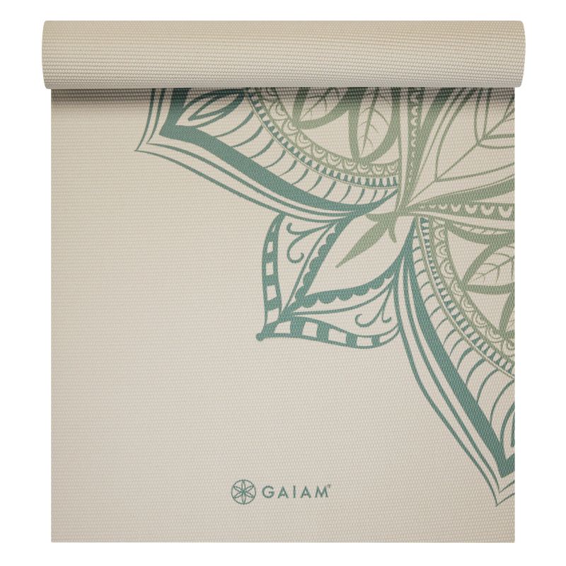 Gaiam Vintage Green Point jogas paklājiņš 5 mm 64949