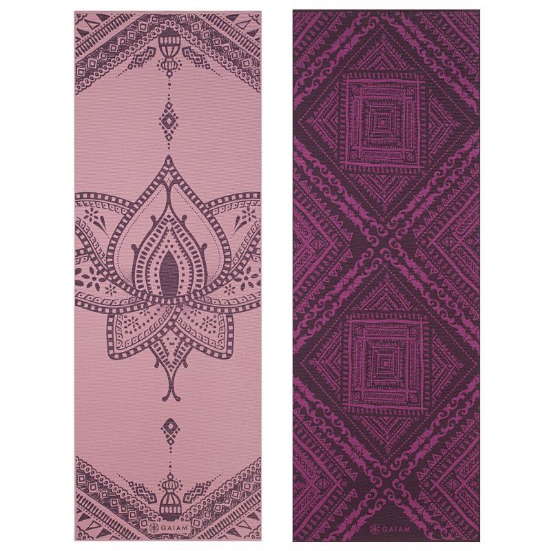 Double-sided Vingrošanas paklājiņš GAIAM inner peace 6 MM 62279