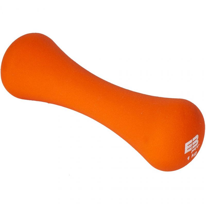 Neoprēna hantele EB FIT 1 kg oranža 1029238