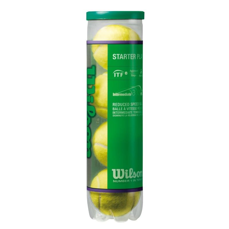Wilson Starter Play Green Junior tenisa bumbiņas (4 gab.)