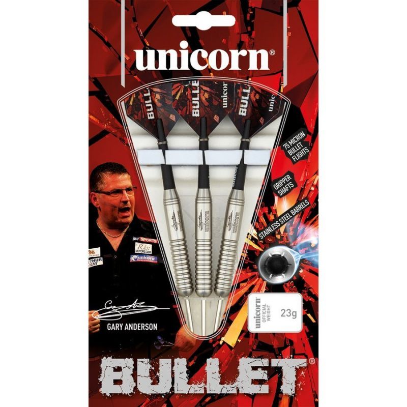 Šautriņa ar tērauda uzgali Unicorn Bullet Stainless Steel - Gary Anderson 22g: 27520 | 24g: 27521 | 26g: 27522 - 22 g