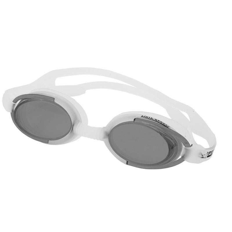 Peldēšanas brilles Aqua-Speed ​​Malibu melnas un baltas