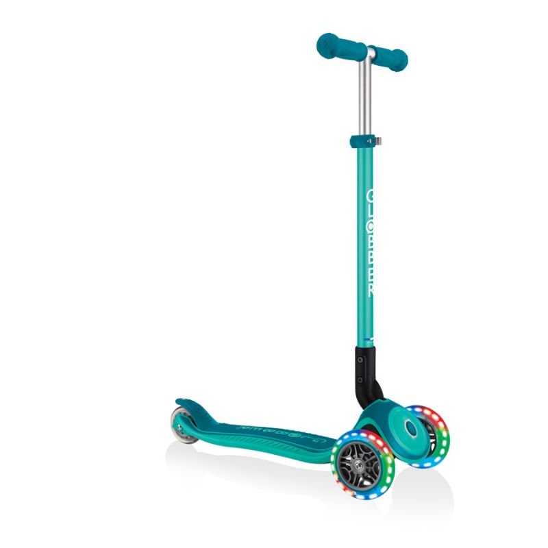 Scooter 3 riteņi Globber Primo Foldable Plus Lights Jr 439-107