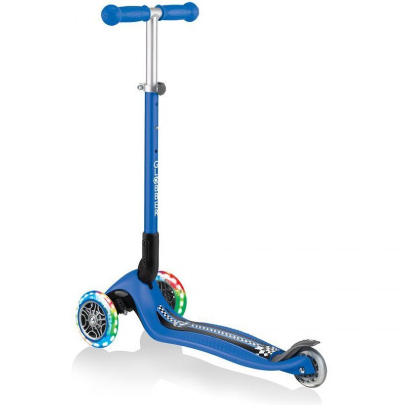 Skrejritenis 3 wheels Smj Globber Primo Foldable Lights Racing Jr 434-100